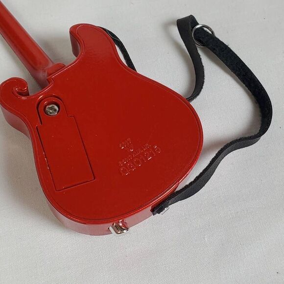 2017 Hallmark Keepsake Ornament “Santa Claus Is Comin’ to Town” Red Guitar w/ So - Picture 3 of 6